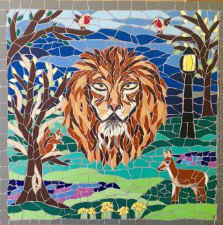 Narnia-themed-garden-mosaic