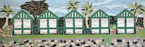 Langland-Bay-beach-huts-mosaic